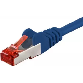 Cabo patch Wentronic Goobay CAT 6, S/FTP (PiMF), azul, 15 m - LSZH sem halogéneos, cobre (68273)