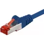 Cabo patch Wentronic Goobay CAT 6, S/FTP (PiMF), azul, 15 m - LSZH sem halogéneos, cobre (68273)