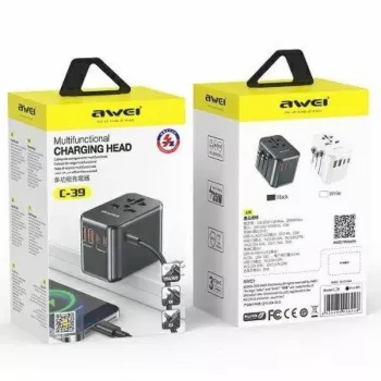 Carregador de viagem GaN 35W 4em1 US/AU/EU/UK C-39