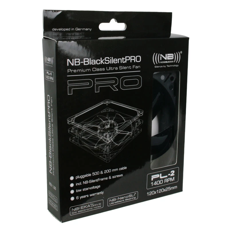 Ventoinha Noiseblocker BlackSilentPro PL2