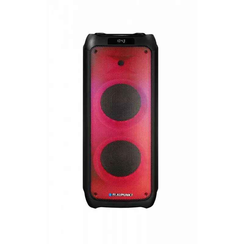 Sistema de karaoke Blaupunkt PB10DB 1000W microfone com fio indicador LED