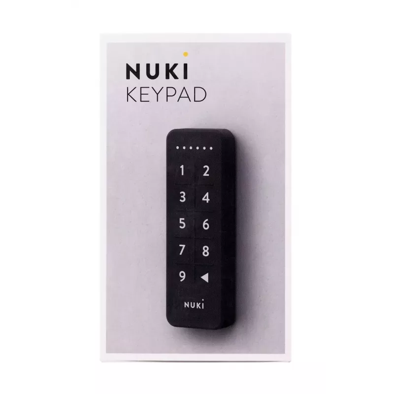 Fechadura inteligente NUKI — Bluetooth (5.0) IP65 teclado de códigos pilhas CR2032 incluídas