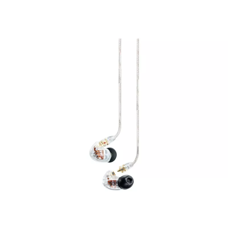 Shure SE535 headset com fios in-ear palco/estúdio transparente