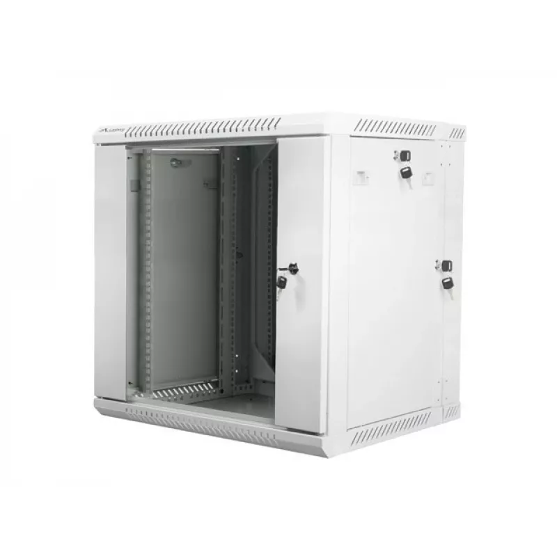 ARMÁRIO RACK DE PAREDE EM DUAS PARTES 19 polegadas 12U 600X600 CINZENTO LANBERG (EMBALAGEM PLANA)
