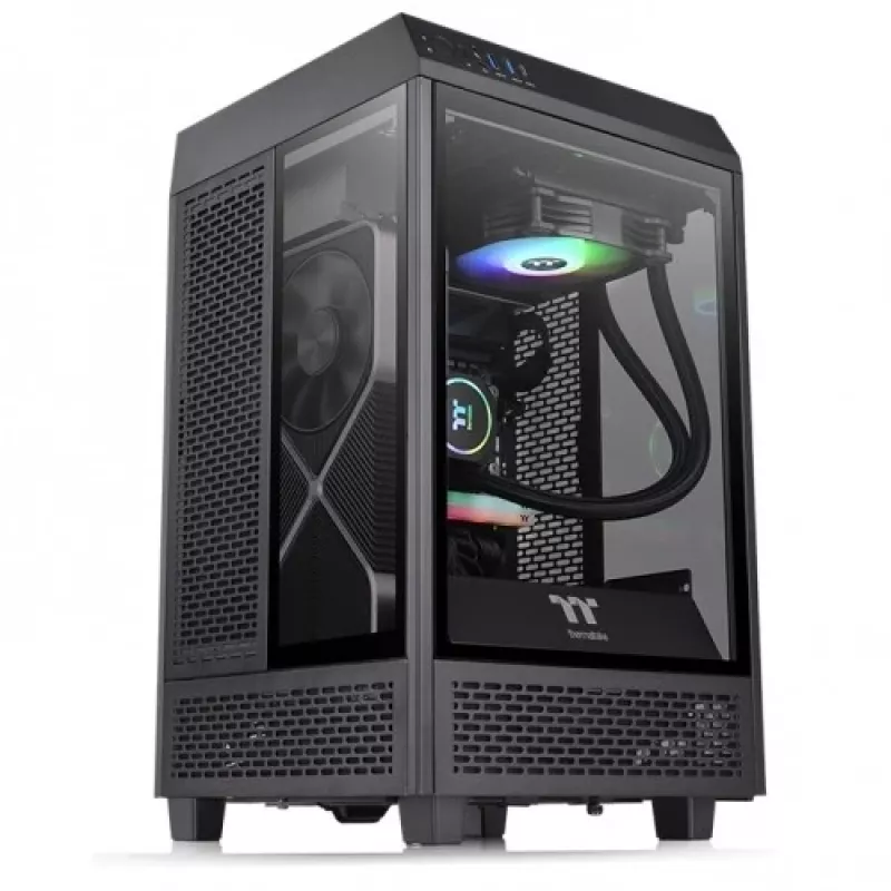 Caixa para PC Thermaltake The Tower 100 Mini Tower preto