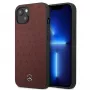 Mercedes MEHCP13SPSQRE iPhone 13 mini 5,4 vermelho/vermelho capa rígida couro padrão estrela