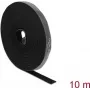 Delock Fita de velcro em rolo, 10 m x 15 mm, preto