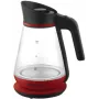 Chaleira elétrica PRIME3 1,5 L 2200 W vermelha transparente