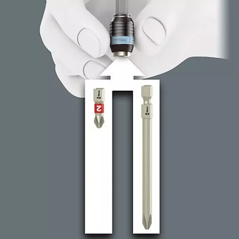 Wera Bit-Check 10 Stainless 1 conjunto de pontas de chave de fendas, 10 peças