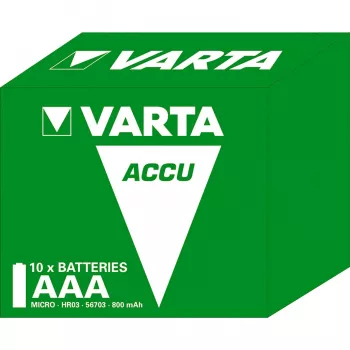 Varta Longlife - bateria 2 x tipo AAA - NiMH - (recarregável) - 800 mAh - pack de 10
