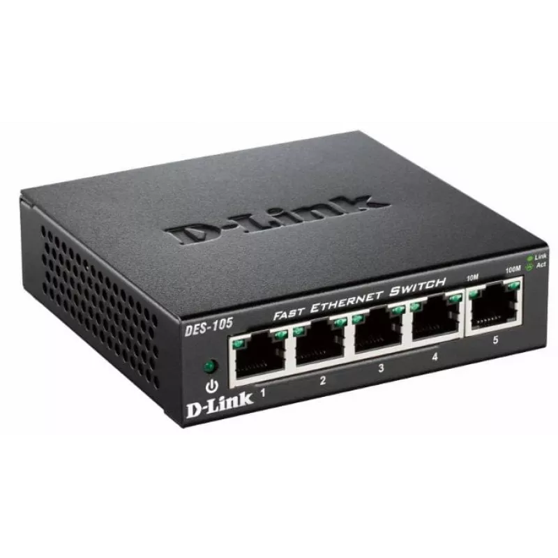 D-Link DES-105 Unmanaged L2 preto