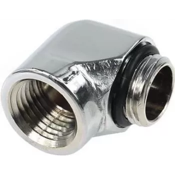 Alphacool HF Conector em L G1/4 macho para G1/4 fêmea - cromado (17044)