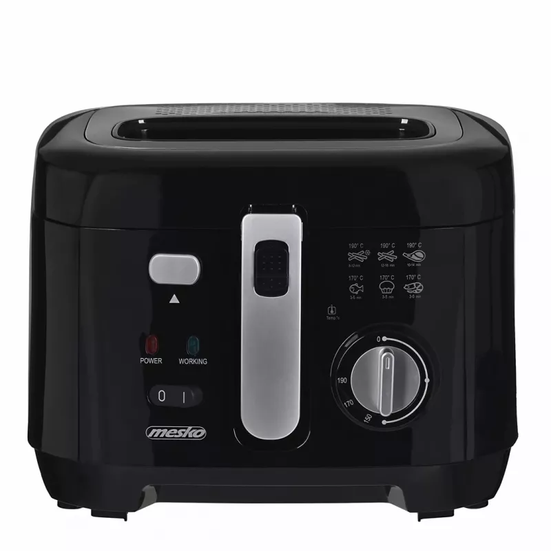 Fritadeira Mesko Home MS 4908 single 2,5 L 1800 W preta cinzenta