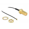 Cabo de antena DeLOCK conector fêmea RP-SMA montagem em painel para ficha I-PEX MHF4 0,81 35 cm