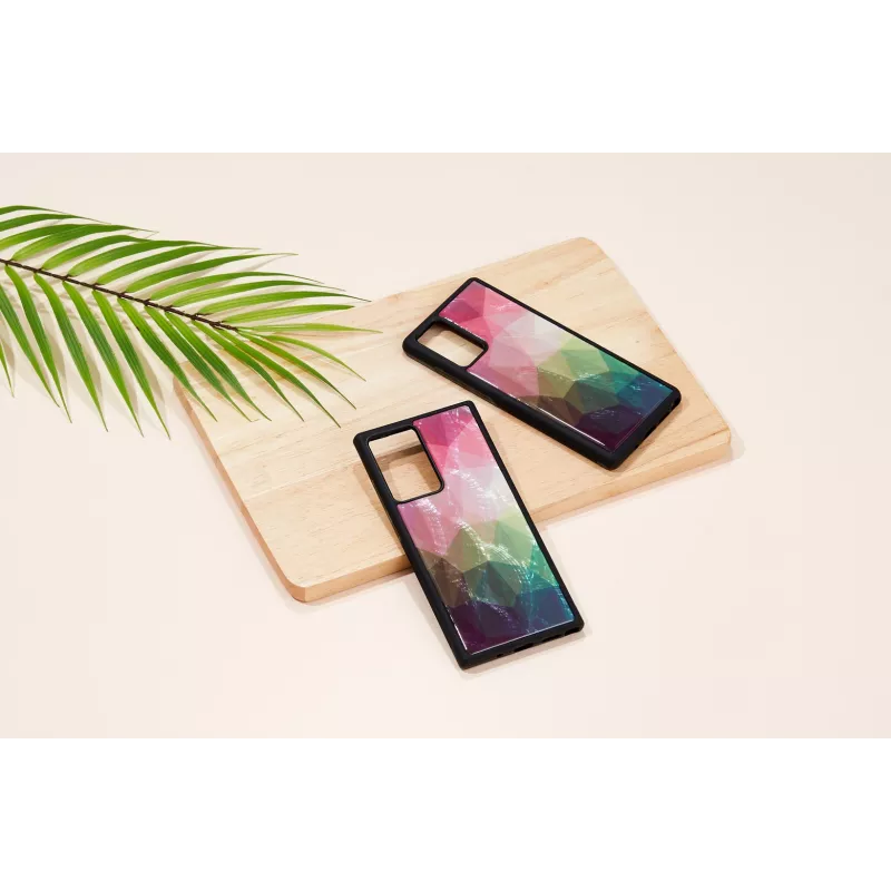 Capa de proteção iKins para Samsung Galaxy Note 20 – motivo flores aquáticas preto