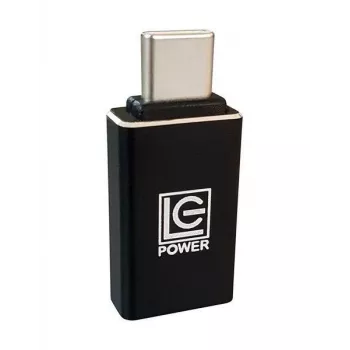 Adaptador USB LC-Power USB Type A (fêmea) para USB-C (macho)