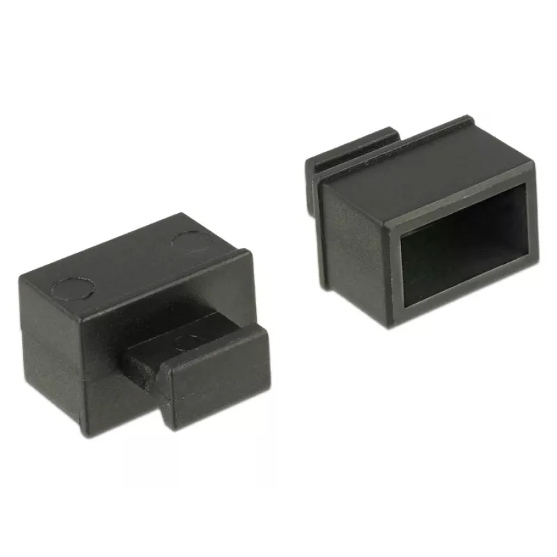 Tampa de segurança para tomada DeLOCK 64021 preto 10 unid.