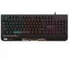 Rebeltec SHARK teclado gaming de tamanho completo, RGB, apoio de pulso integrado, à prova de água