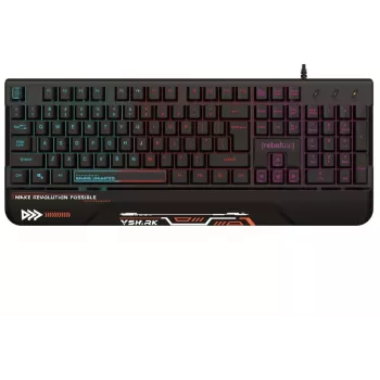 Teclado gaming mecânico de tamanho completo Rebeltec Full size game keyboard SHARK