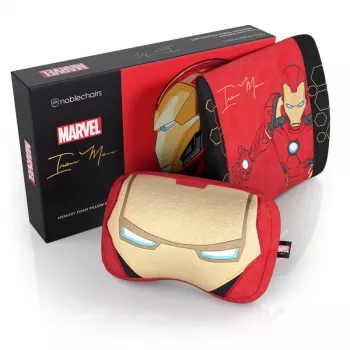 Conjunto de almofadas de espuma viscoelástica noblechairs - Edição Iron Man