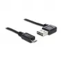 Cabo USB DeLOCK 1 m USB 2.0 A - Micro-B m/m preto