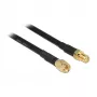 Cabo coaxial DeLOCK 89426 7,5 m SMA preto