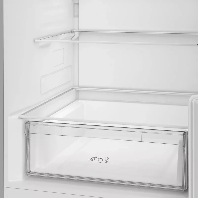 Frigorífico Indesit INK 25402 S4E | Compacto de livre instalação, No Frost, 249 L de refrigeração / 106 L de congelação, A 203,5 cm, classe energética E, 37 dB, prateado