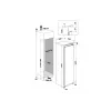 Frigorífico Whirlpool | WHSD18A013D1 | classe de eficiência energética E | encastrável | frigorífico sem congelador | altura 177 cm | volume de refrigeração líquido 306 L | display | 30 dB | aço inoxidável
