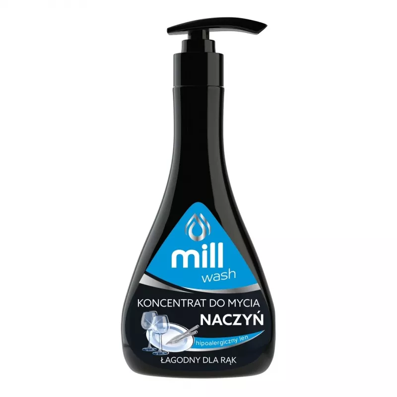 Bálsamo para lavar louça Mill Hipoalergénico Linho 555 ml - Mill detergente para louça, fórmula suave