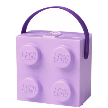 Caixa de arrumação Room Copenhagen LEGO Caixa com asa Lavanda 40240004 – Recipiente de arrumação em plástico para LEGO e brinquedos