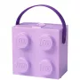 Caixa de arrumação Room Copenhagen LEGO Caixa com asa Lavanda 40240004 – Recipiente de arrumação em plástico para LEGO e brinquedos