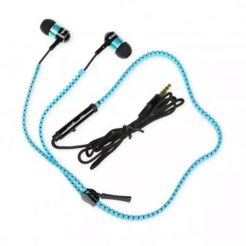 Auscultadores in-ear com design de fecho e microfone