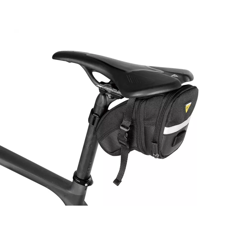 Bolsa de selim TOPEAK Aero Wedge Pack Medium – bolsa de bicicleta compacta para baixo do selim