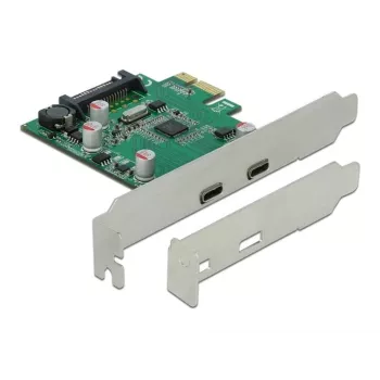 Placa DeLOCK PCI Express x1 para 2 x conector fêmea USB Type-C™