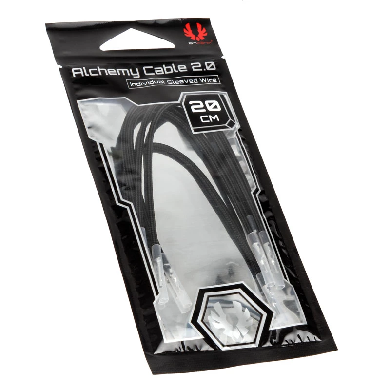 BitFenix Alchemy 2.0 BFX-ALC-20CMLK-RP conjunto de cabos para fonte de alimentação, 5 x 0,2 m, preto