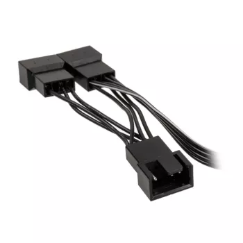 Cabo divisor PWM para ventoinhas Kolink 1-para-3, 4-Pin PWM, 0,35 m