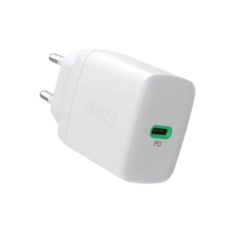 Fonte de alimentação Green Cell PowerSource Solo30 30W branca — carregador USB-C, 30 W de potência de saída