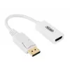 UNITEK Y-6332 adaptador de DisplayPort para HDMI 4K, M/F, 0,2 m, branco