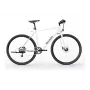 Bicicleta elétrica Sharp Gravel 250W Motor App 70km Branco brilhante