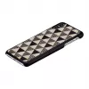Capa para smartphone iKins para iPhone XS Max – design de pirâmides preto, concha rígida de proteção