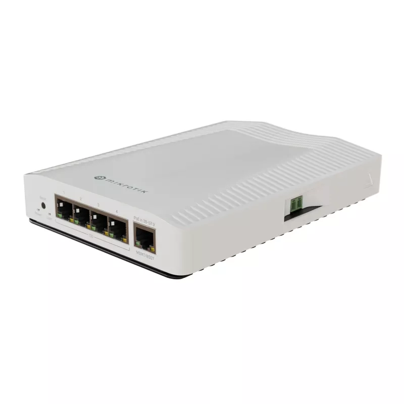 Switch de rede Mikrotik CRS304-4XG-IN 10G Ethernet Power over Ethernet branco