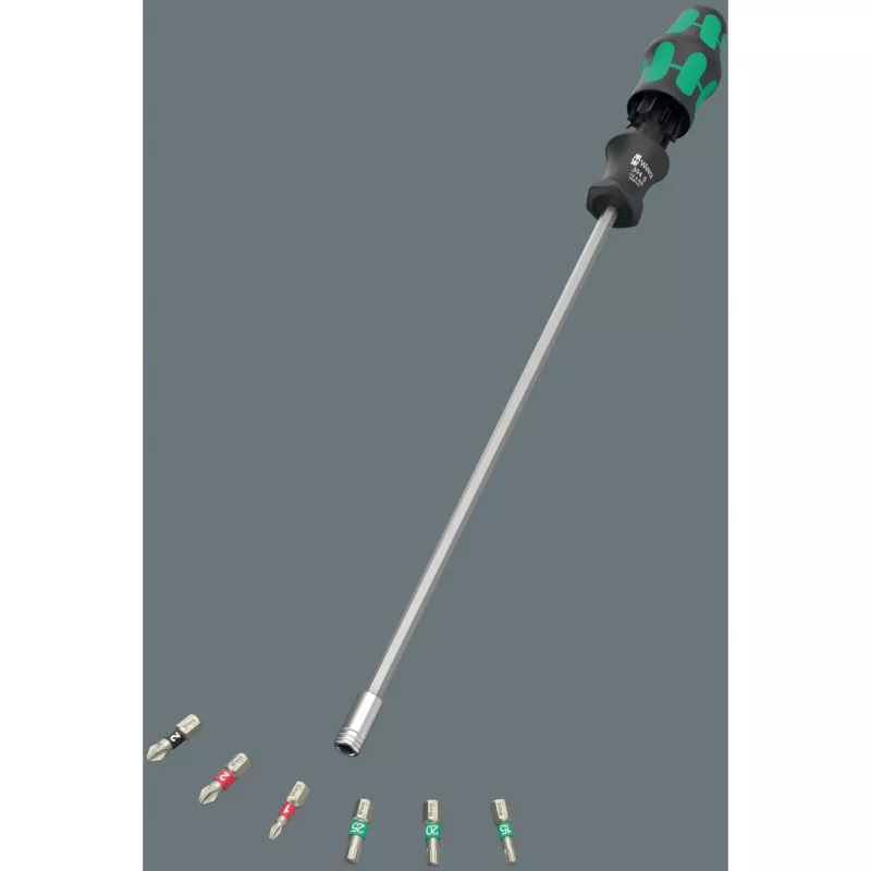 Conjunto de chaves de fendas Wera Kraftform Kompakt 27 XL Universal 1, 7 peças (05051028001)