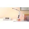 Candeeiro de secretária Hawk HW-LAMP05 branco LED ajustável — candeeiro de trabalho LED compacto com braço ajustável