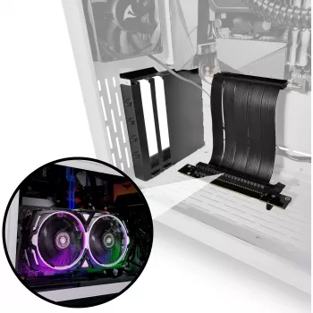 Sharkoon Compact VGCK, Riser Card (preto, para caixas de PC MS-Y/Z1000)