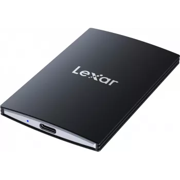 SSD portátil Lexar SL500 1 TB — USB Type-C, USB 3.2 Gen 2x2, até 2000 MB/s, caixa de alumínio, 0,043 kg, preto