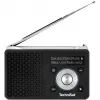 TechniSat DigitRadio 1 A 0100/4997 rádio digital, DAB+/FM, RDS, 40 estações memorizáveis, função de aviso ASA, preto/prateado
