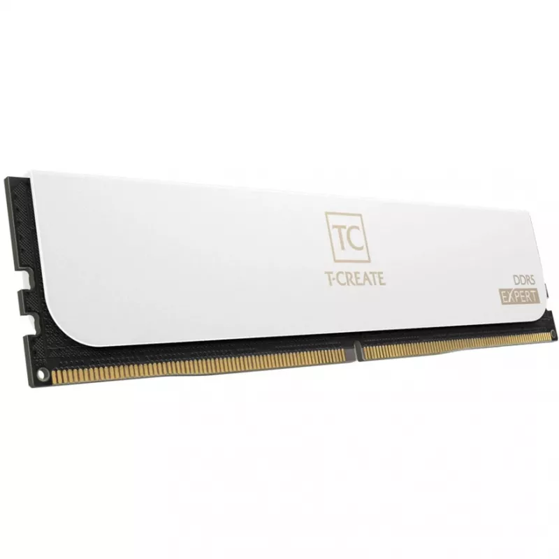 DIMM 32 GB DDR5-6000 (2x 16 GB) Dual-Kit, memória RAM branca, CTCWD532G6000HC30DC01, T-CREATE EXPERT, AMD EXPO