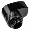 Conector Alphacool 17601 — Conector para sistema de refrigeração de computador em latão, preto, 1 unid.