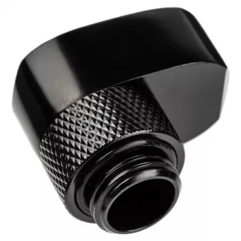 Conector Alphacool 17601 — Conector para sistema de refrigeração de computador em latão, preto, 1 unid.