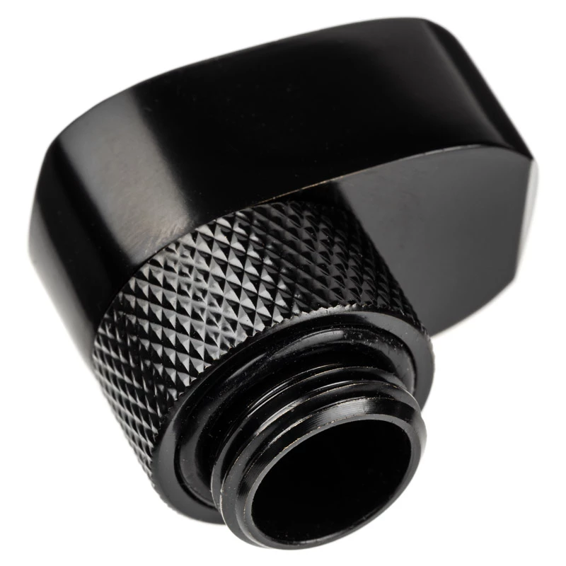 Conector Alphacool 17601 — Conector para sistema de refrigeração de computador em latão, preto, 1 unid.